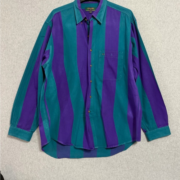 Alexander Julian Other - Alexander Julian Men's Vibrant Purple and Teal Shirt